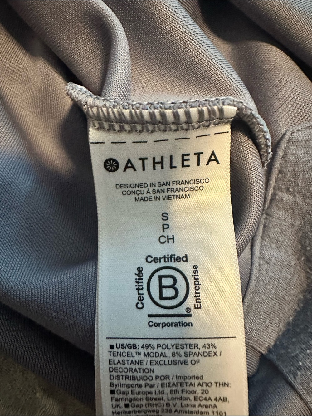 Athleta Seasoft Crewneck Slate Gray Long Sleeve Pullover Size Small EUC - Picture 6 of 6